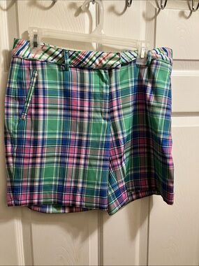 Lady Hagen Green, Pink & Blue Striped Short